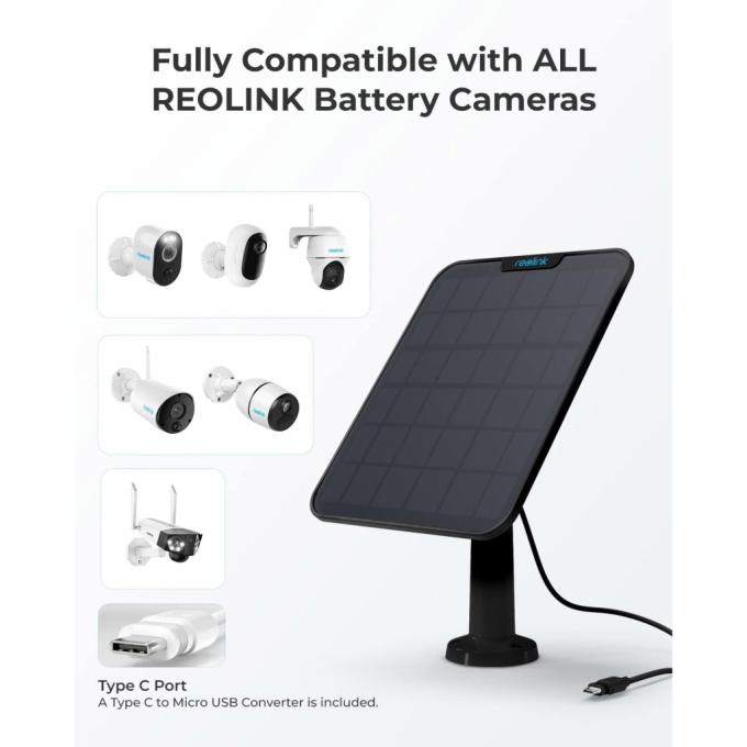 Reolink Solar Panel 2 Black