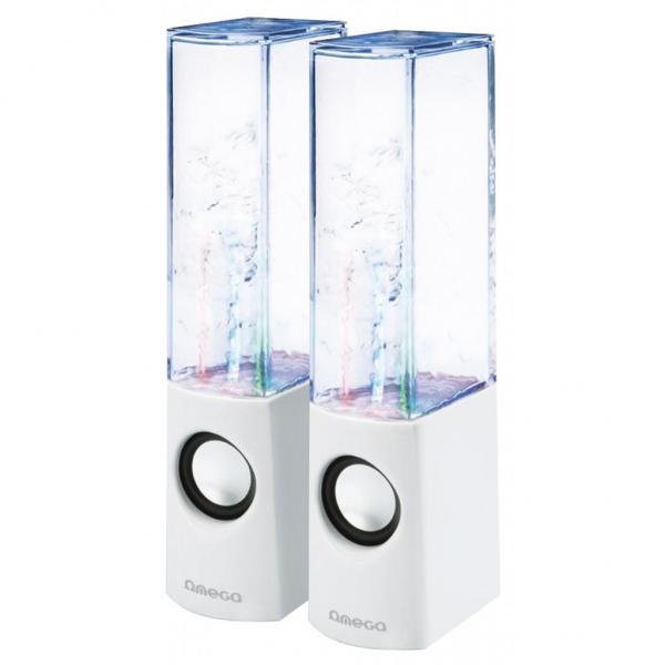 Акустическая система OMEGA OG-12 dansing speakers 6W white USB OG12DSW