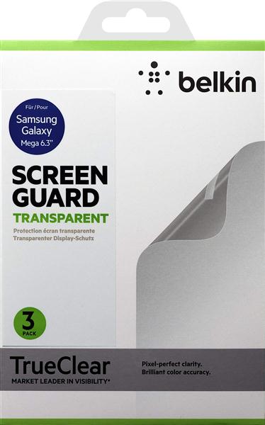Пленка защитная Belkin Galaxy Mega 6.3 Screen Overlay CLEAR 3in1 F8M662vf3