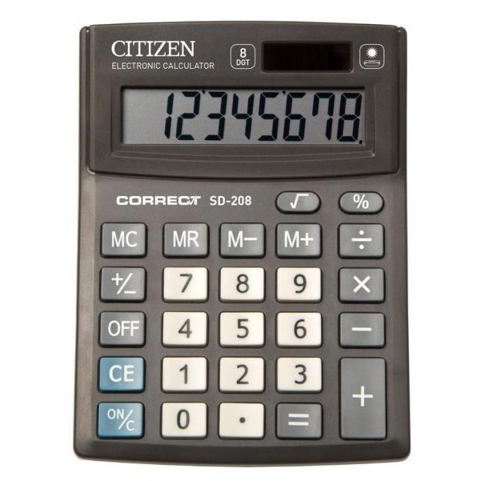 Калькулятор Citizen SD-208