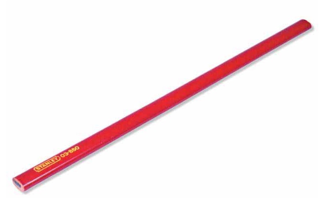 Олівець червоний (для столяра) Stanley 1-03-850