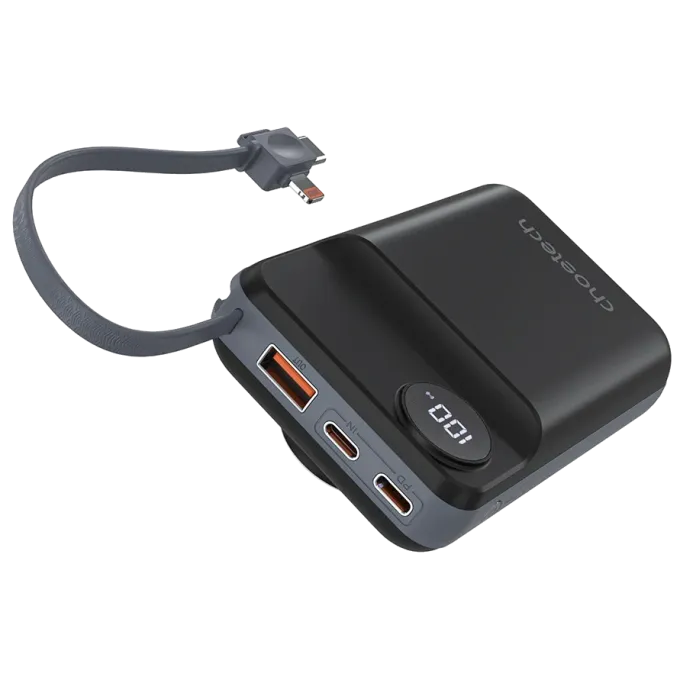 Choetech B696 20 000мАг Black з магнітною зарядкою