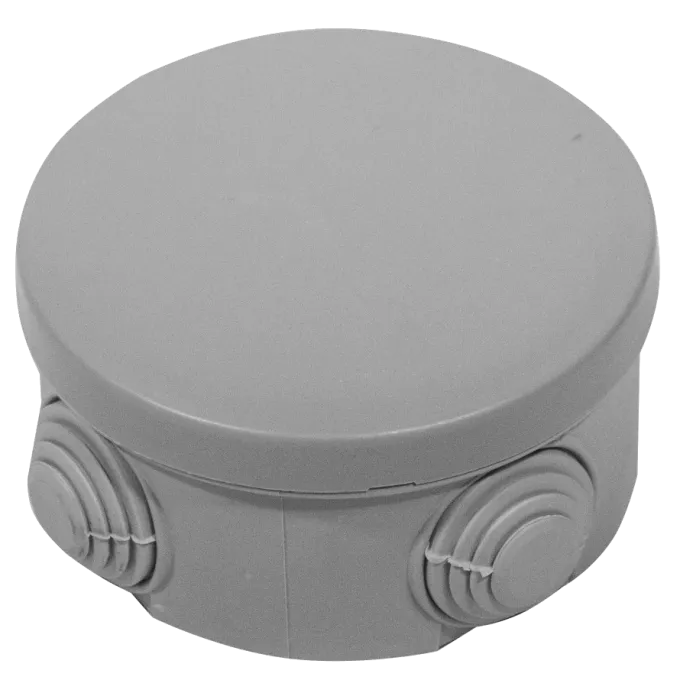 Коробка розподільча кругла  зовнішня IP54, UEA (80х45)