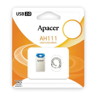 USB флеш накопитель Apacer 8GB AH111 Blue RP USB2.0 AP8GAH111U-1