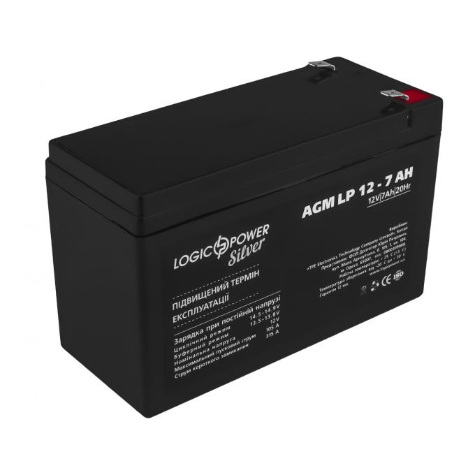 Аккумуляторная батарея LogicPower LP 12V 7AH Silver (LP 12 - 7 AH Silver) AGM LP1217
