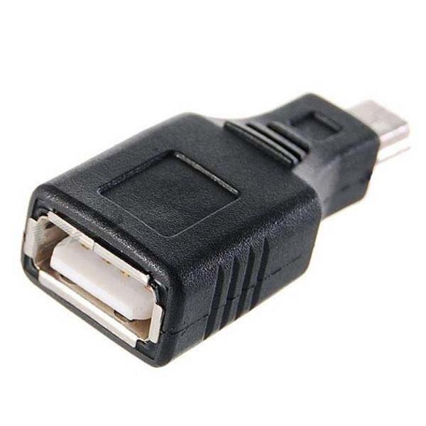Переходник Lapara USB 2.0 A Female to Mini-B USB Male LA-USB-AF-MiniUSB black
