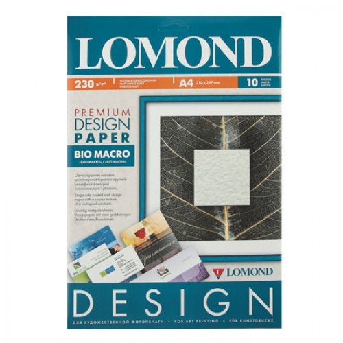 Бумага Lomond дизайнерская матовая А4 <Био Макро> 230г/м2, 10 листов 935041