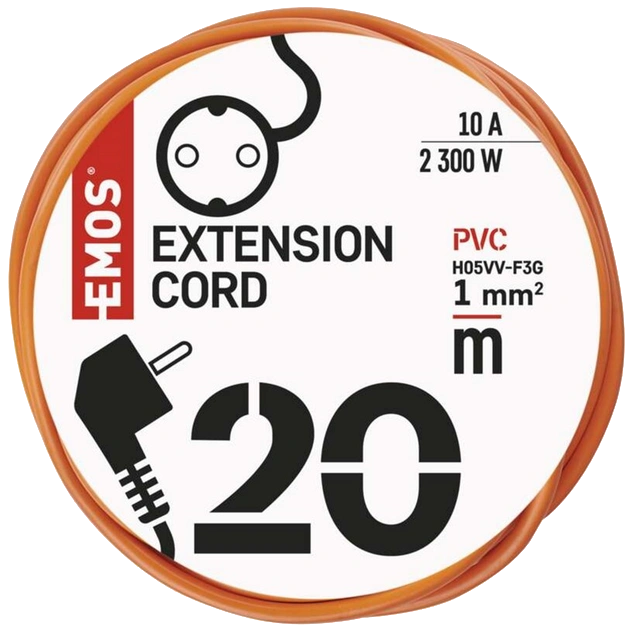 EMOS P01220 1 розетка 20 м