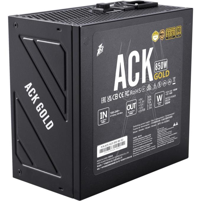 1STPLAYER ACK-GLD-850-BK-EU