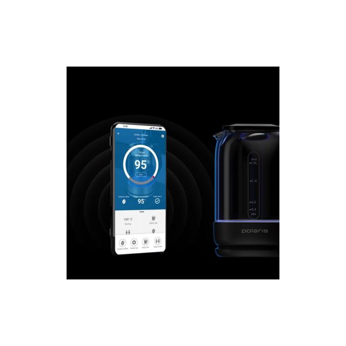 POLARIS PWK 17107CGLD WIFI IQ Home Чорний