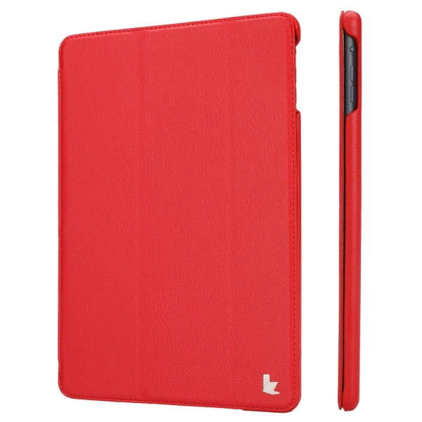 JISONCASE Ultra-Thin Smart Case for iPad Air Red JS-ID5-09T30