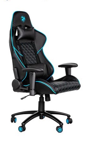 Кресло игровое 2E GC23 Black/Blue 2E-GC23BLB