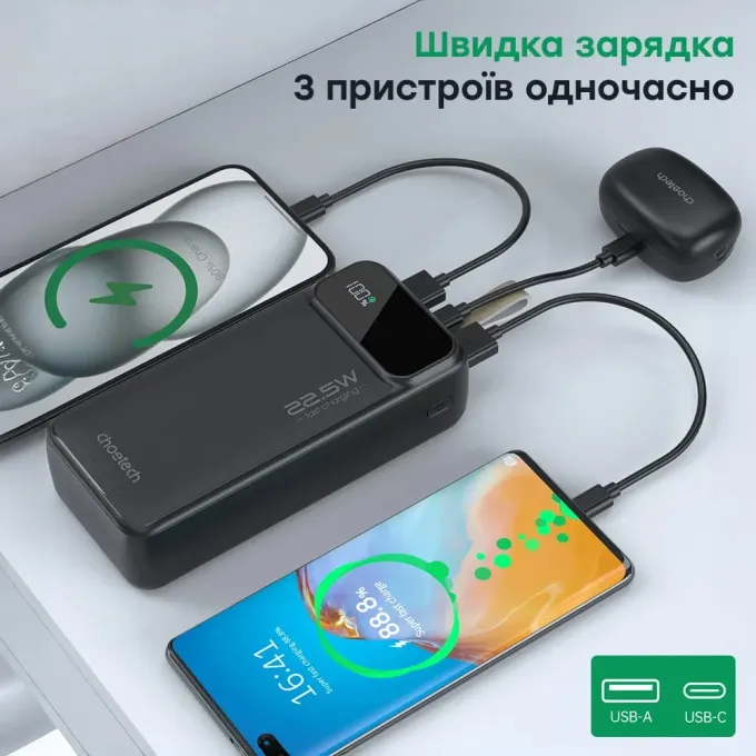 Choetech B729 20 000мАг Black