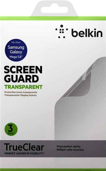 Пленка защитная Belkin Galaxy Mega 5.8 Screen Overlay CLEAR 3in1 F8M657vf3