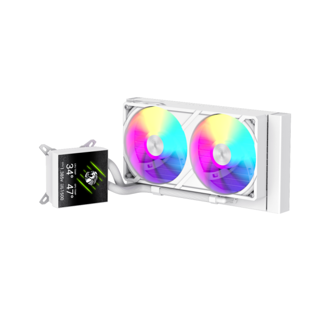 GAMEMAX GLACIER 240 LCD WH