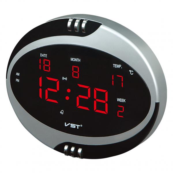 Часы настенные VST 770-Т1 Red LED+БП+ДУ