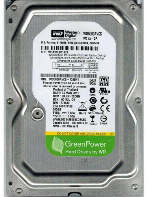 WD WD5000AVCS