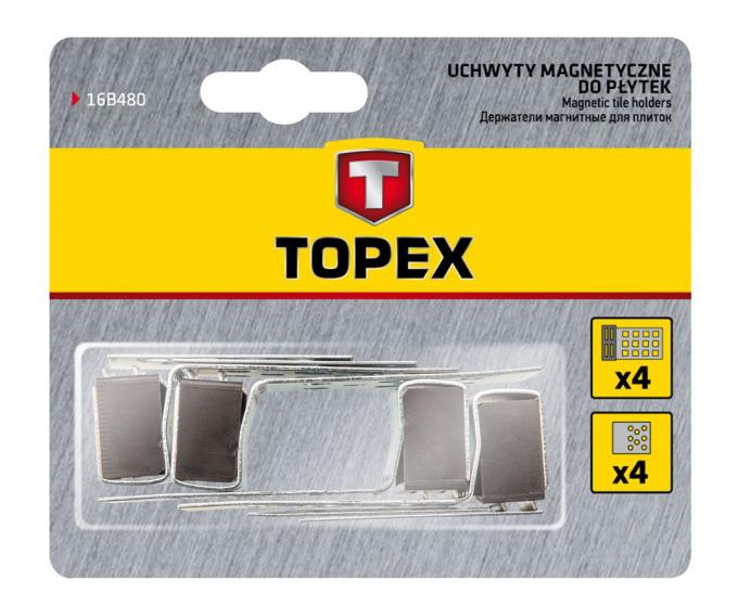 Магниты для кафельной плитки Topex, 4 шт 16B480