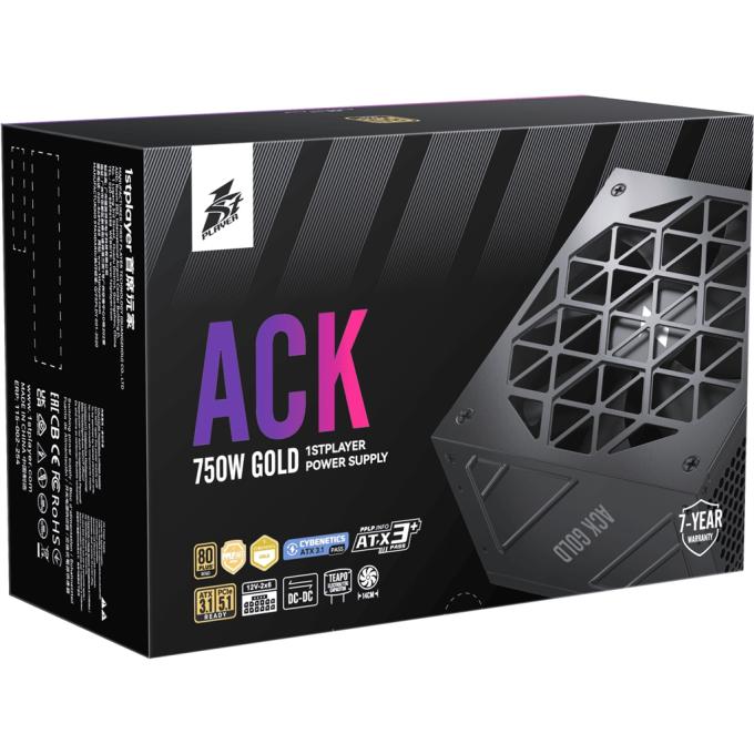 1STPLAYER ACK-GLD-750-BK-EU