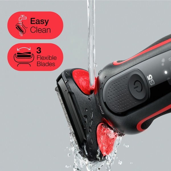 BRAUN Series 5 51-R1000s Black/Red