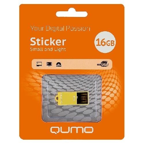 Qumo 16GB USB 2.0 Sticker Orange QM16GUD-STR-Orange