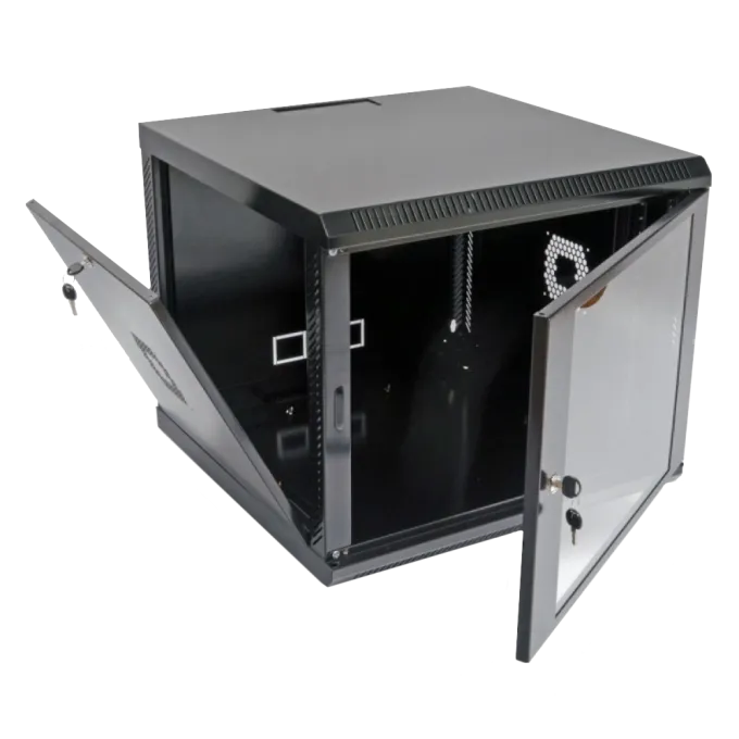 Шкаф 19" , 600х600х507 мм (Ш*Г*В), акриловое стекло, черный 9U