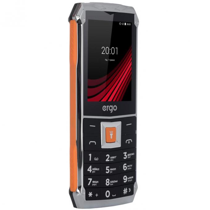 Мобильный телефон Ergo F246 Shield Black Orange