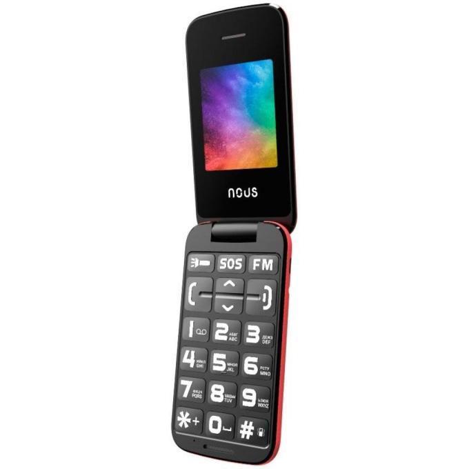 Мобильный телефон NOUS NS 2435 Helper Flip Red