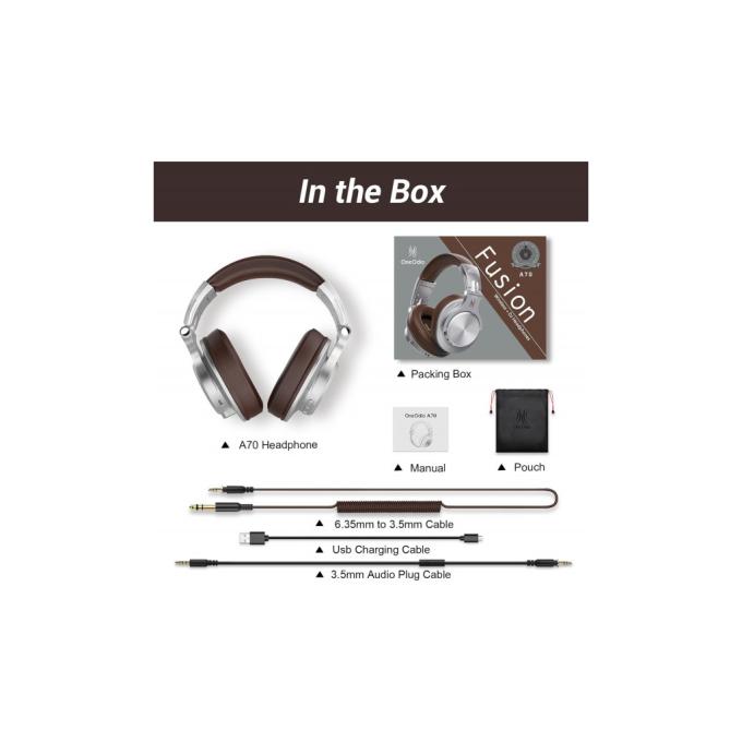 OneOdio A70 Silver Brown