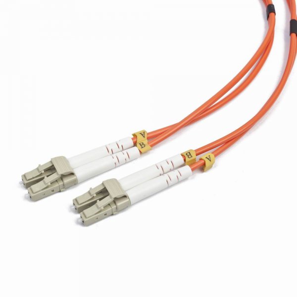 Патч корд оптический CFO-LCLC-OM2-1M, LC/LC,Двунаправленный мультимодовый оптоволоконный кабель (50/125 OM2), 1 м Cablexpert