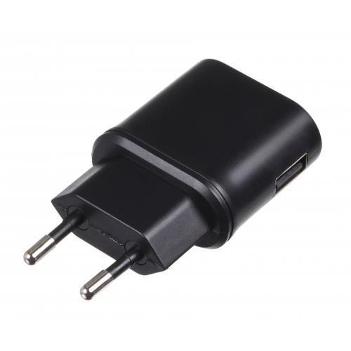 Сетевое зарядное устройство Kit EU USB Mains Charger (1хUSB 1A) Black USBMCEU1A