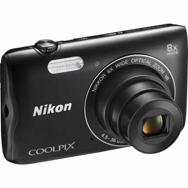 Цифровой фотоаппарат Nikon Coolpix A300 Black+8GB+case VNA961K003