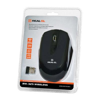 Мышка REAL-EL RM-325 black