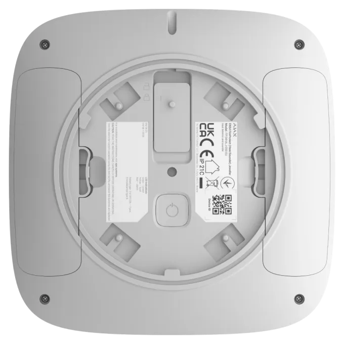 Ajax EN54 FireProtect (Heat/Sounder) white пожежний тепловий зі звуковим оповіщенням