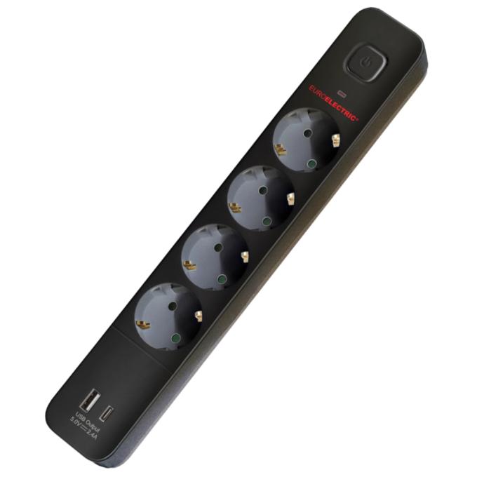 EUROELECTRIC EE-104USB/C-2M Black