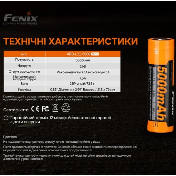 Fenix ARB-L21-5000 V2.0