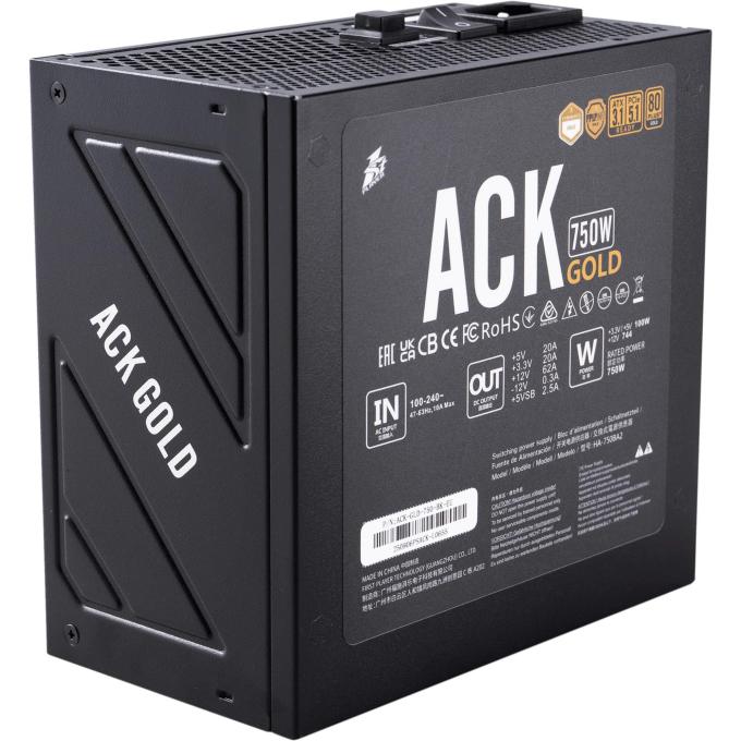 1STPLAYER ACK-GLD-750-BK-EU
