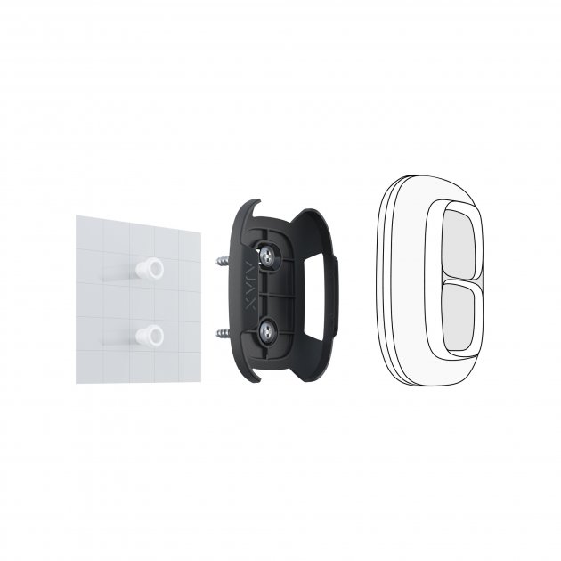 Ajax Holder for Button/Double Button BLACK