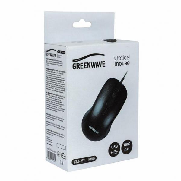 Мышка Greenwave KM-ST-1000, black R0014188