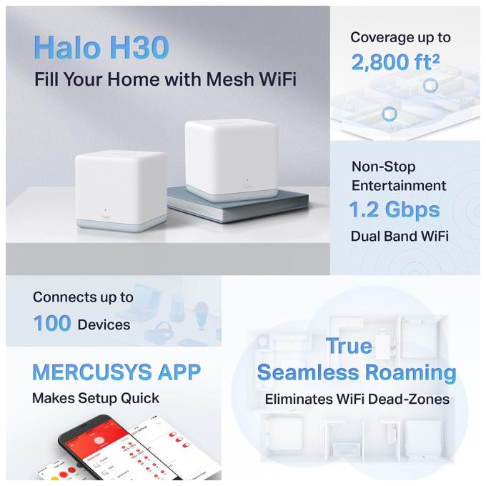 MERCUSYS HALO-H30-2-PACK