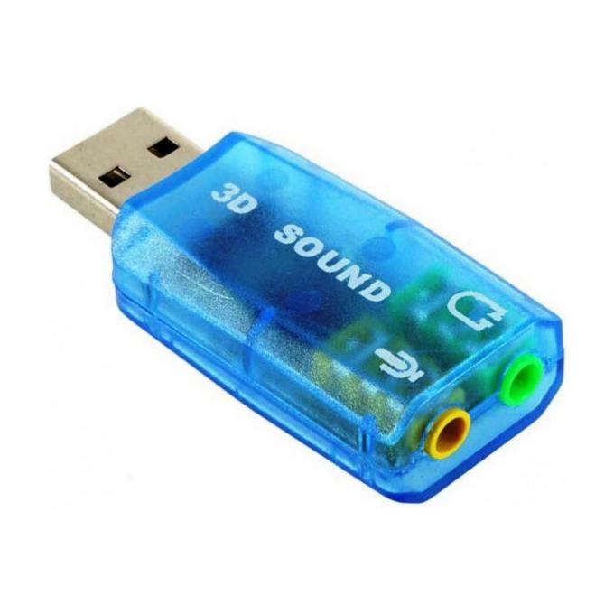 Dynamode USB-SOUNDCARD2.0 blue