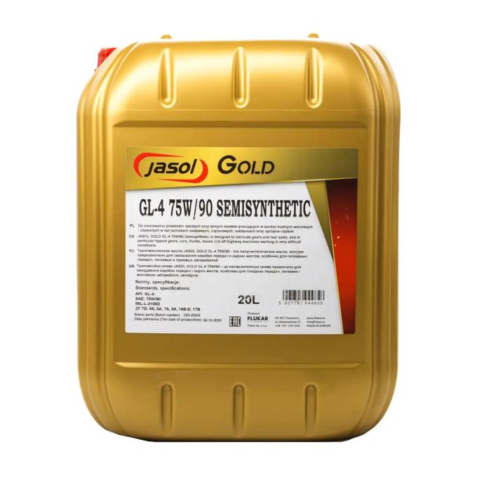 JASOL GOLD GL-4 75w90 Semisynthetic 20л
