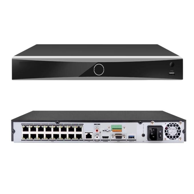 Hikvision DS-7616NXI-K2/16P(D) 16-канальний PoE 1U AcuSense