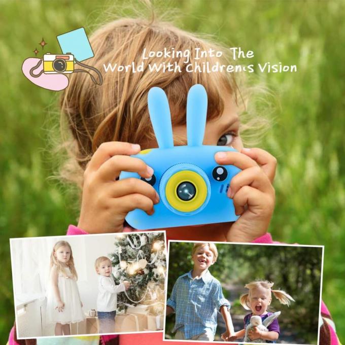 Интерактивная игрушка XoKo Rabbit Цифровой детский фотоаппарат голубой KVR-010-BL