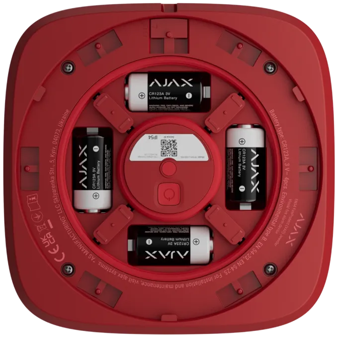Ajax EN54 FireProtect (VAD) red пожарный световой "ПОЖЕЖА"