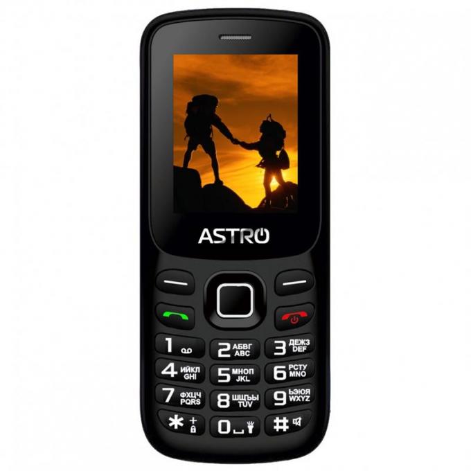 Мобильный телефон Astro A173 Dual Sim Black/Red; 1.77" (128х160) TN / клавиатурный моноблок / MediaTek MTK6261 / ОЗУ 32 МБ / 32 МБ встроенной + microSD до 32 ГБ / без камеры / 2G (GSM) / Bluetooth / 111х45.2х11.8 мм, 60 г / 800 мАч / черный с красным A173 Black/Red