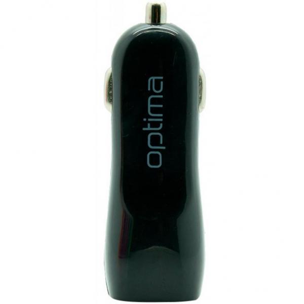Автомобильное зарядное устройство!!! Optima 2*USB (1A) Black 40798