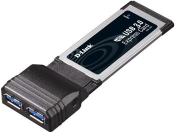 Адаптер D-Link DUB-1320 2-портовый USB 3.0 ExpressCard DLINK