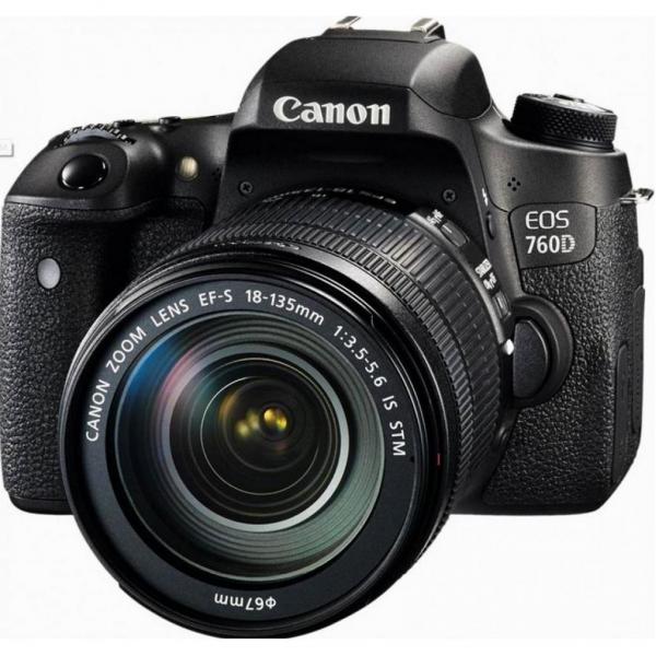 Цифровой фотоаппарат Canon EOS 760D + объектив 18-135 IS STM 0021C014