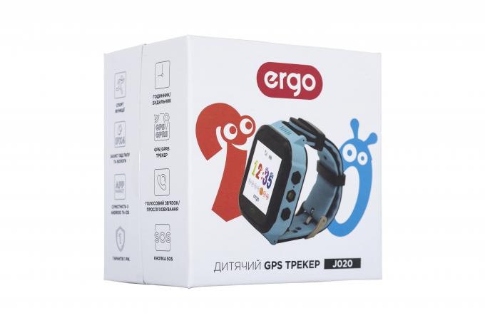 Смарт-часы Ergo GPS Tracker Color J020 - Детский трекер (Blue) GPSJ020B
